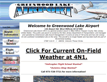Tablet Screenshot of greenwoodlakeairport.com